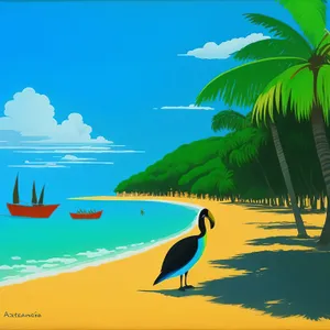 Serenity by the Seashore: A Tropical Sunset Escape