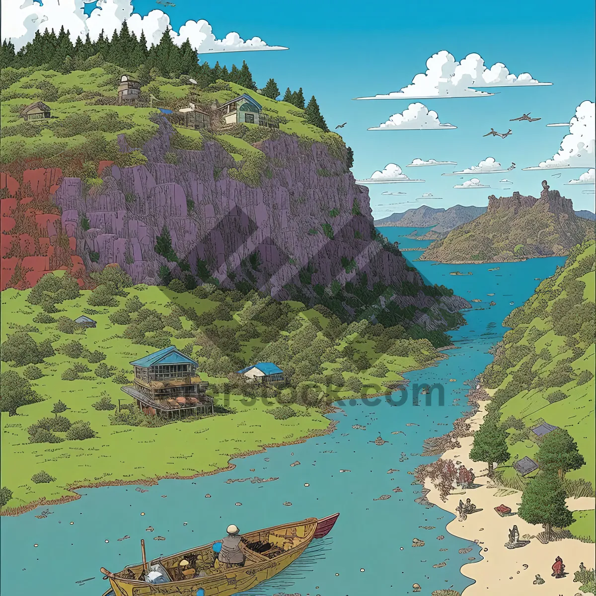 Picture of Coastal Cliff Formation at Serene Archipelago