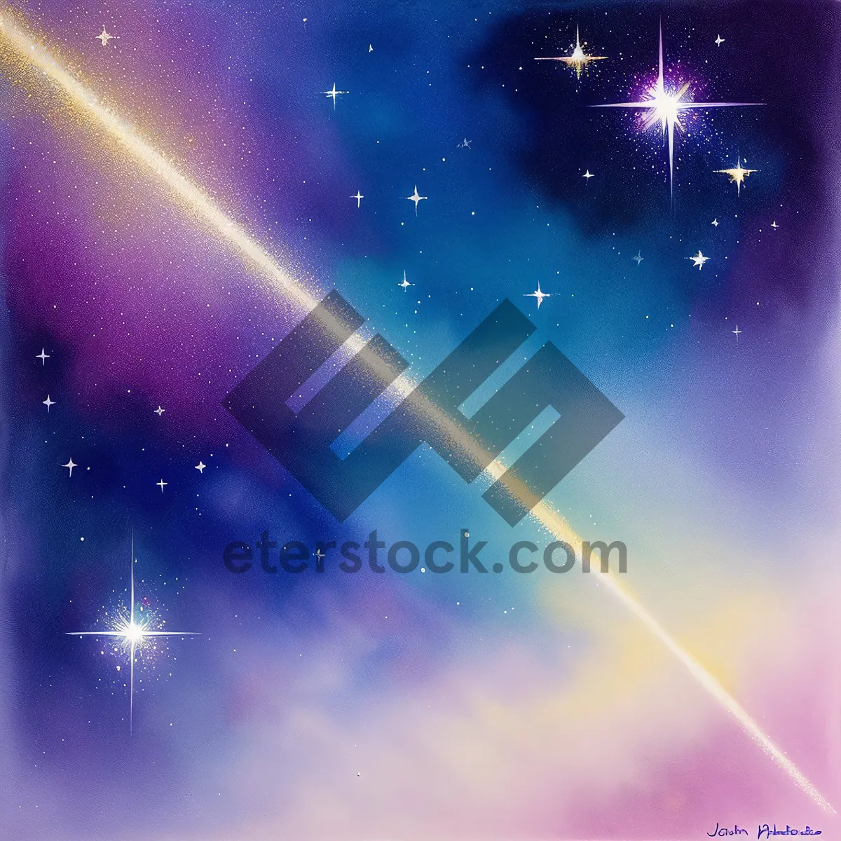 Picture of Laser Glow: Stellar Universe Art