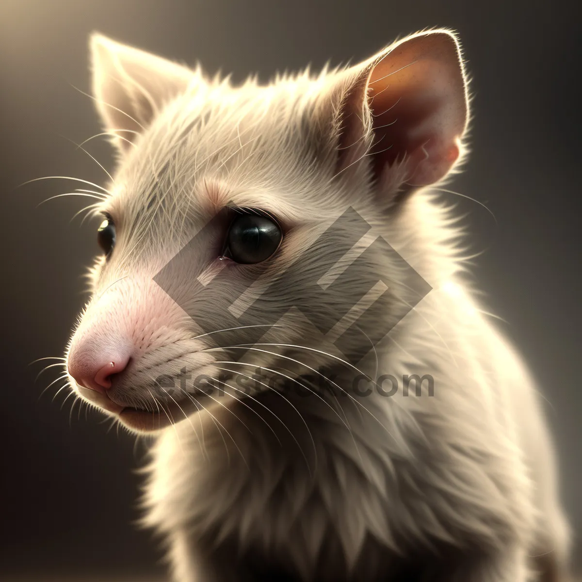 Picture of Furry Little Rodent with Adorable Whiskers