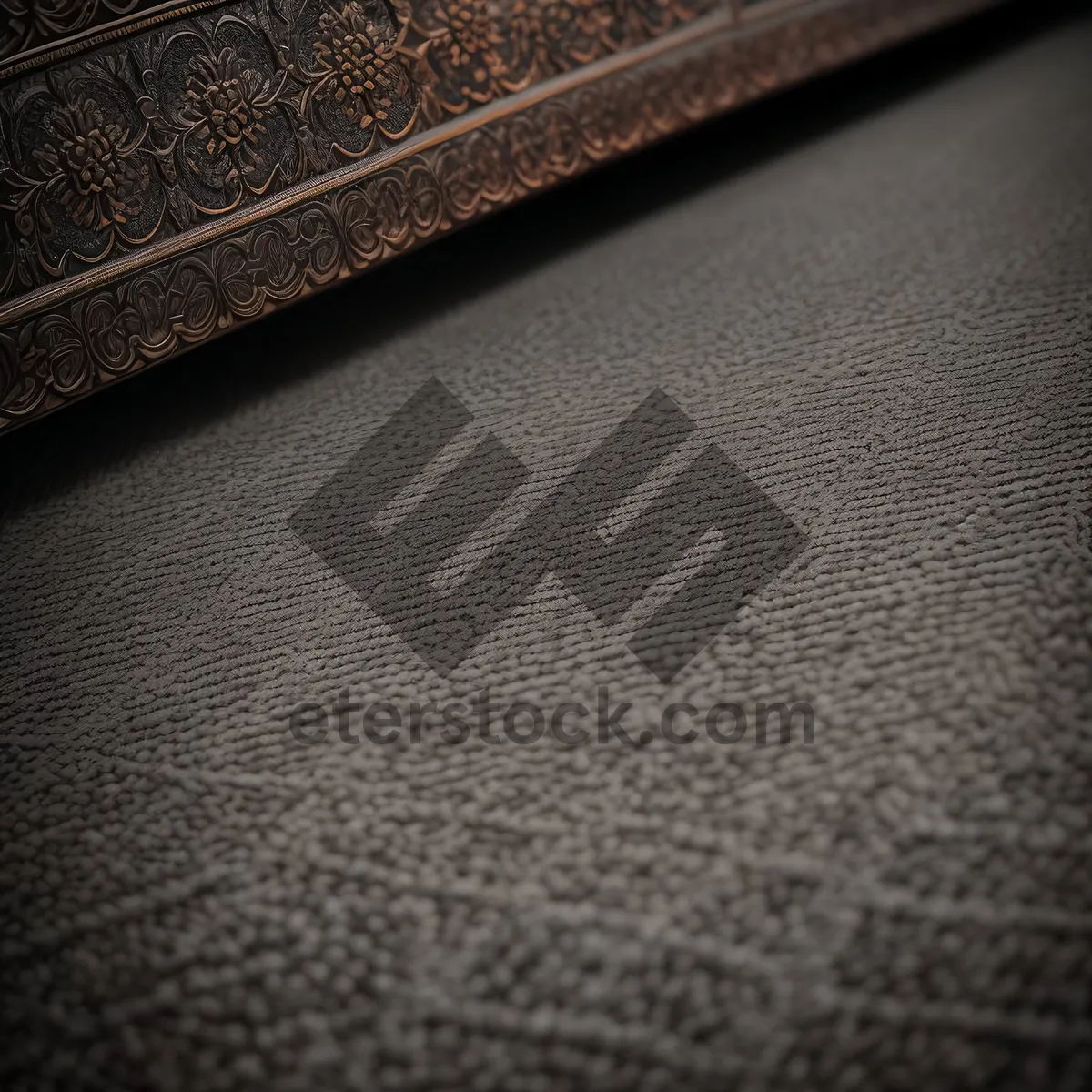 Picture of Dark Leather Textured Threaded Fabric Panel