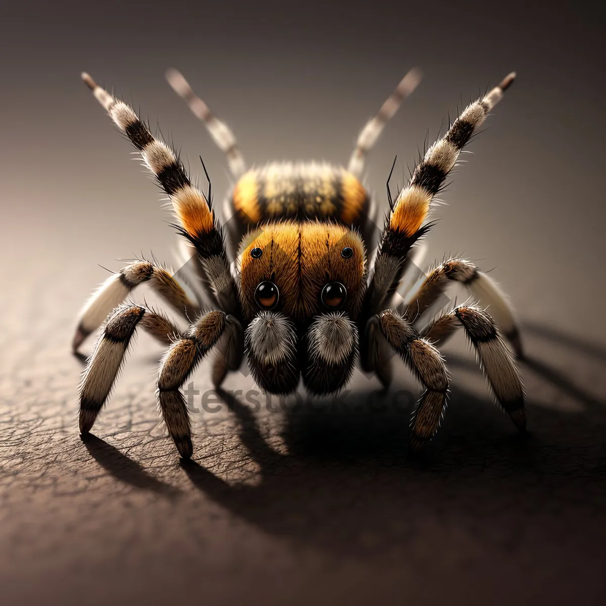 Picture of Close-up of Yellow Tarantula - Exquisite Arachnid Wildlife