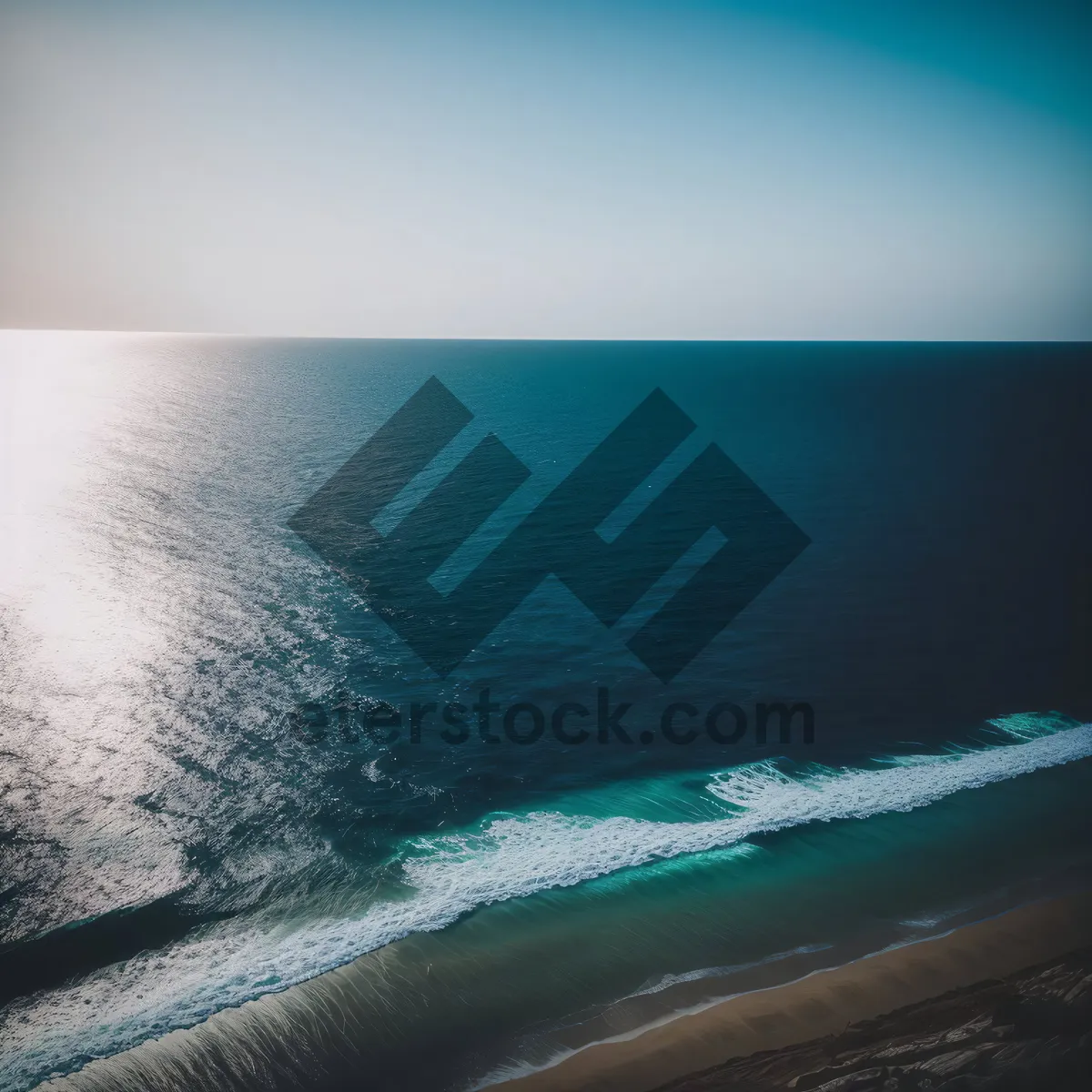 Picture of Serenity at Sunset: Tranquil Ocean Beachscape