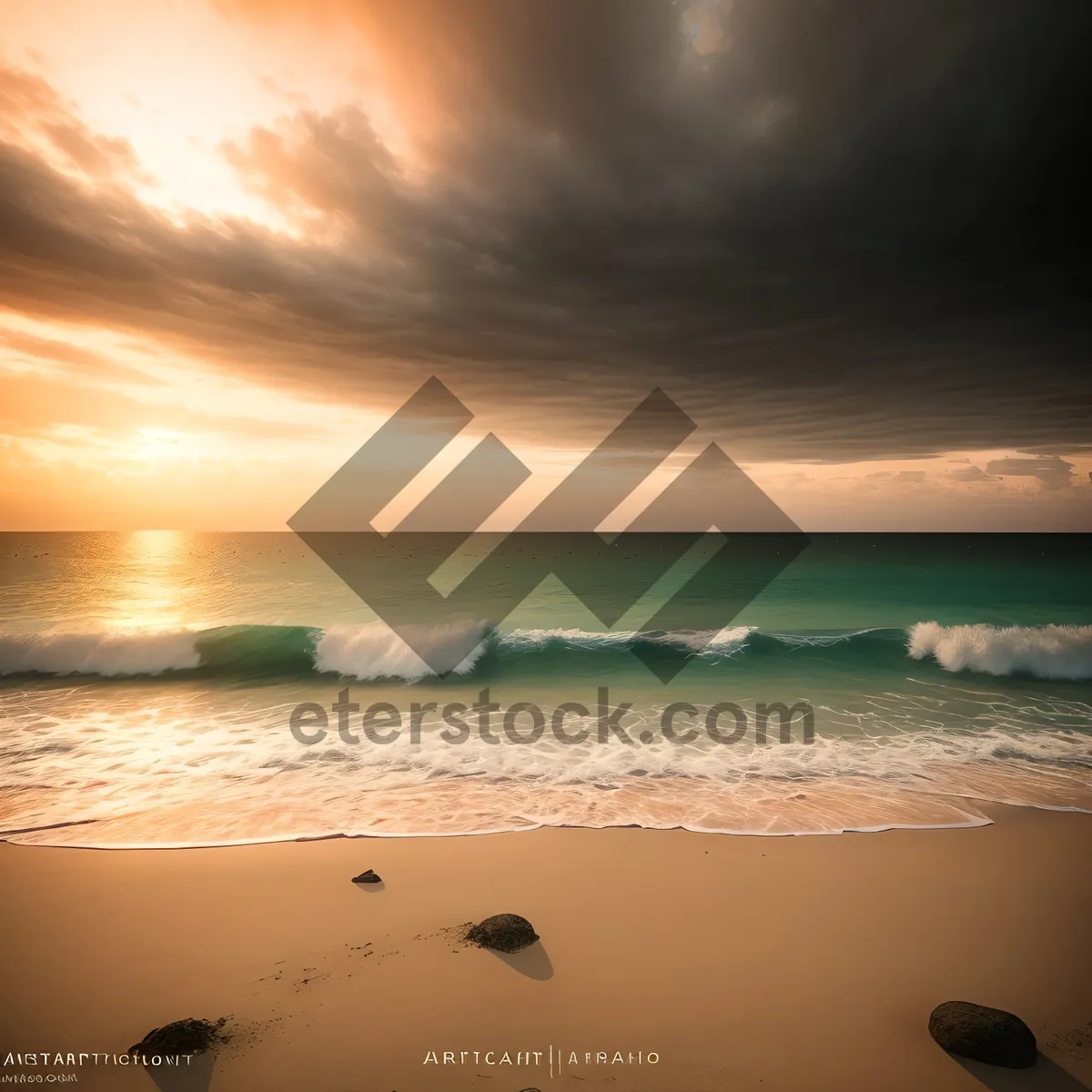 Picture of Serenity at Sunset: Tropical Beach Bliss