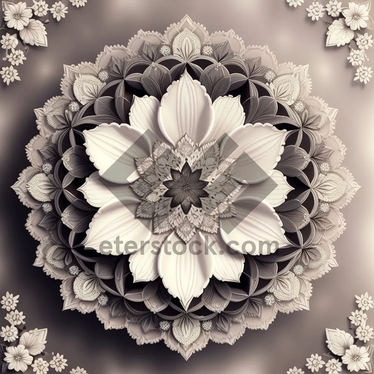 Picture of Arabesque Floral Ornate Pattern Design