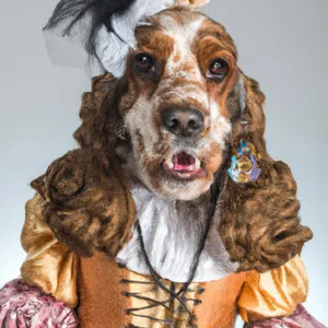 Cute Cocker Spaniel Puppy in Studio Portrait