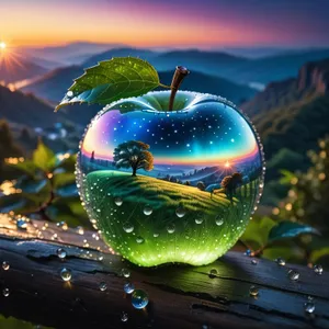 Fresh and Juicy Apple for Healthy Eating and Dieting