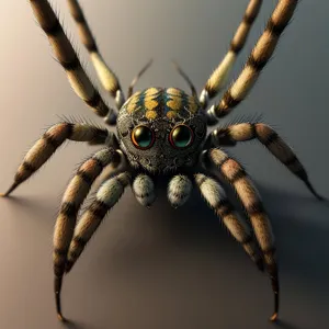 Creepy Crawlers: Black and Gold Arachnids