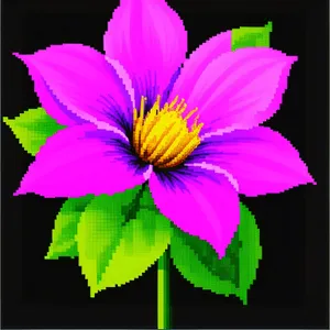 Vibrant Sunflower Blossom in Colorful Garden