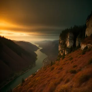 Grand Canyon Sunset: Majestic Desert Landscape