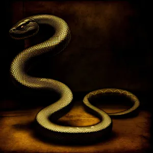 Night Serpent – Wild Reptile Slithering with Menacing Eyes