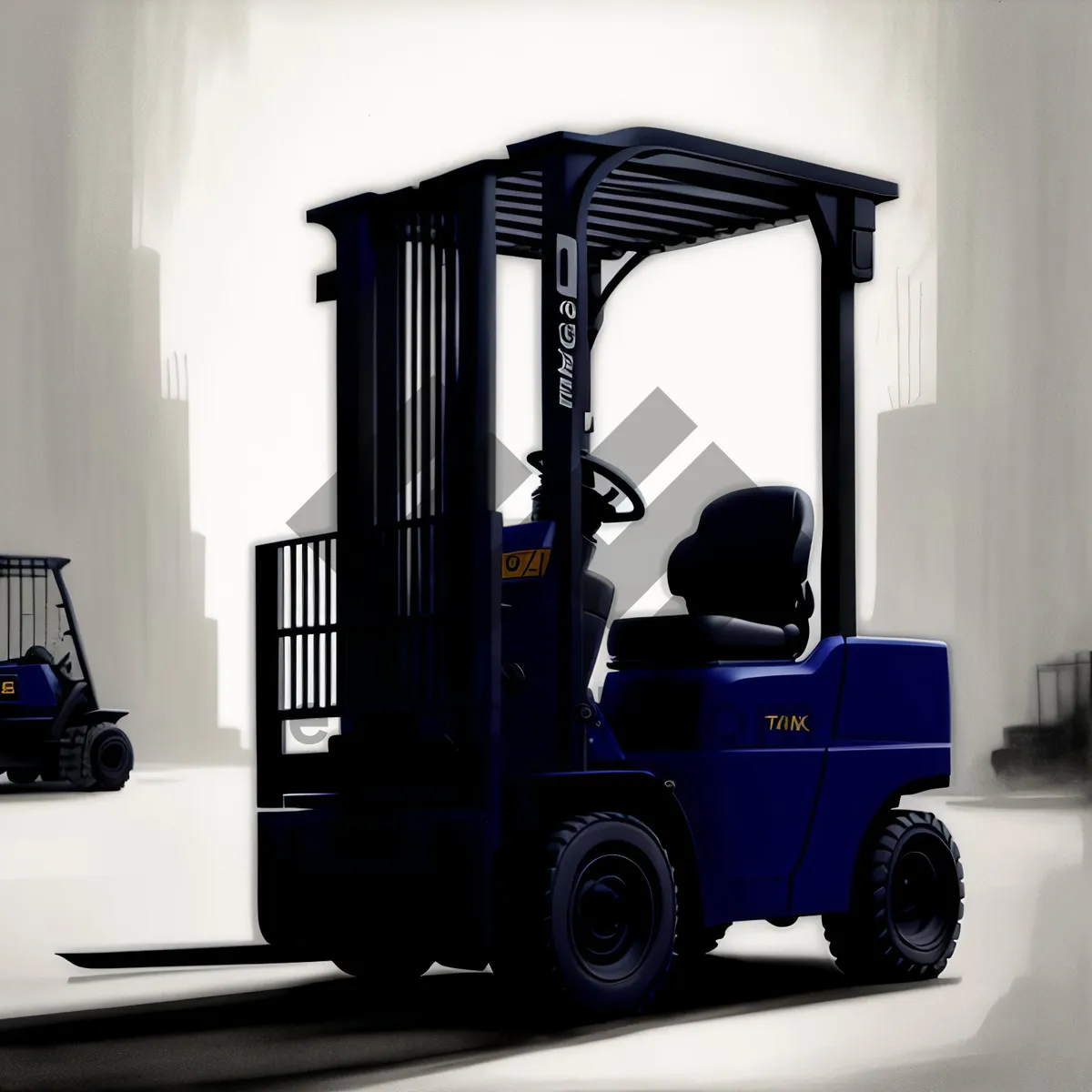 Picture of Versatile Heavy-Duty Forklift for Efficient Warehouse Transportation