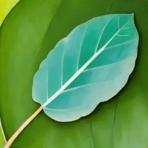 Vibrant Leaf Close-Up: Flamingo Flower Foliage