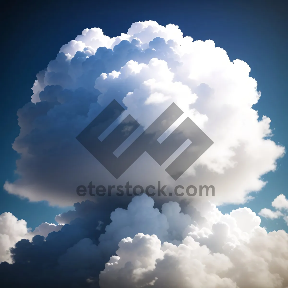 Picture of Vivid Summer Skies with Fluffy Clouds