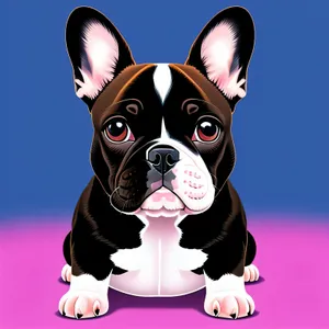 Cute Bulldog Terrier - Purebred Canine Companion
