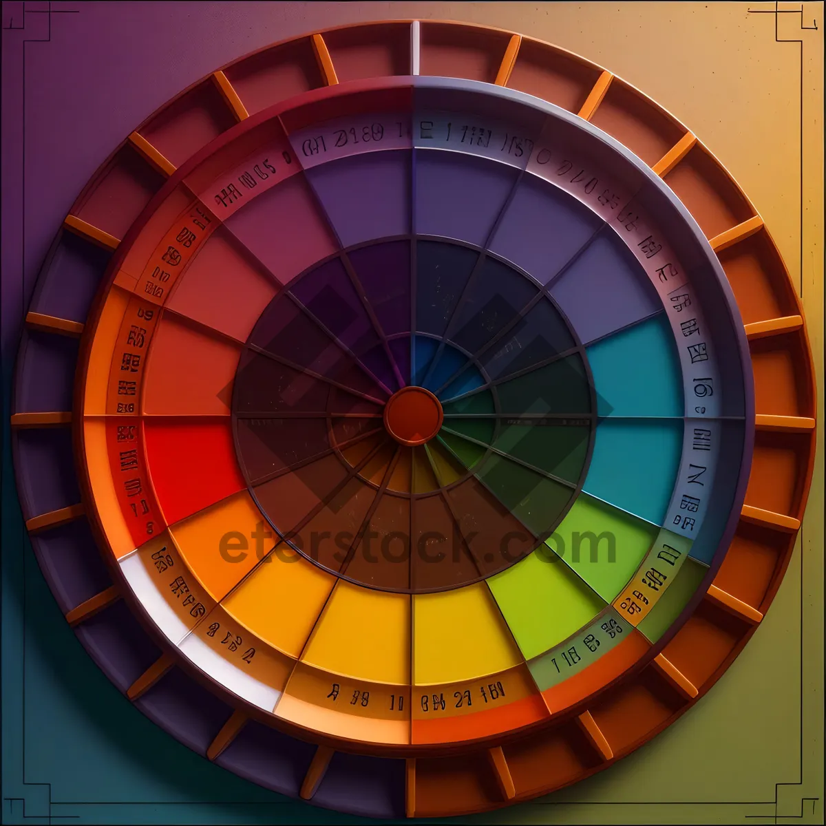 Picture of Game Equipment: Roulette Wheel with Clock