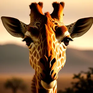 Majestic Giraffe: A Tall and Spotted Safari Delight