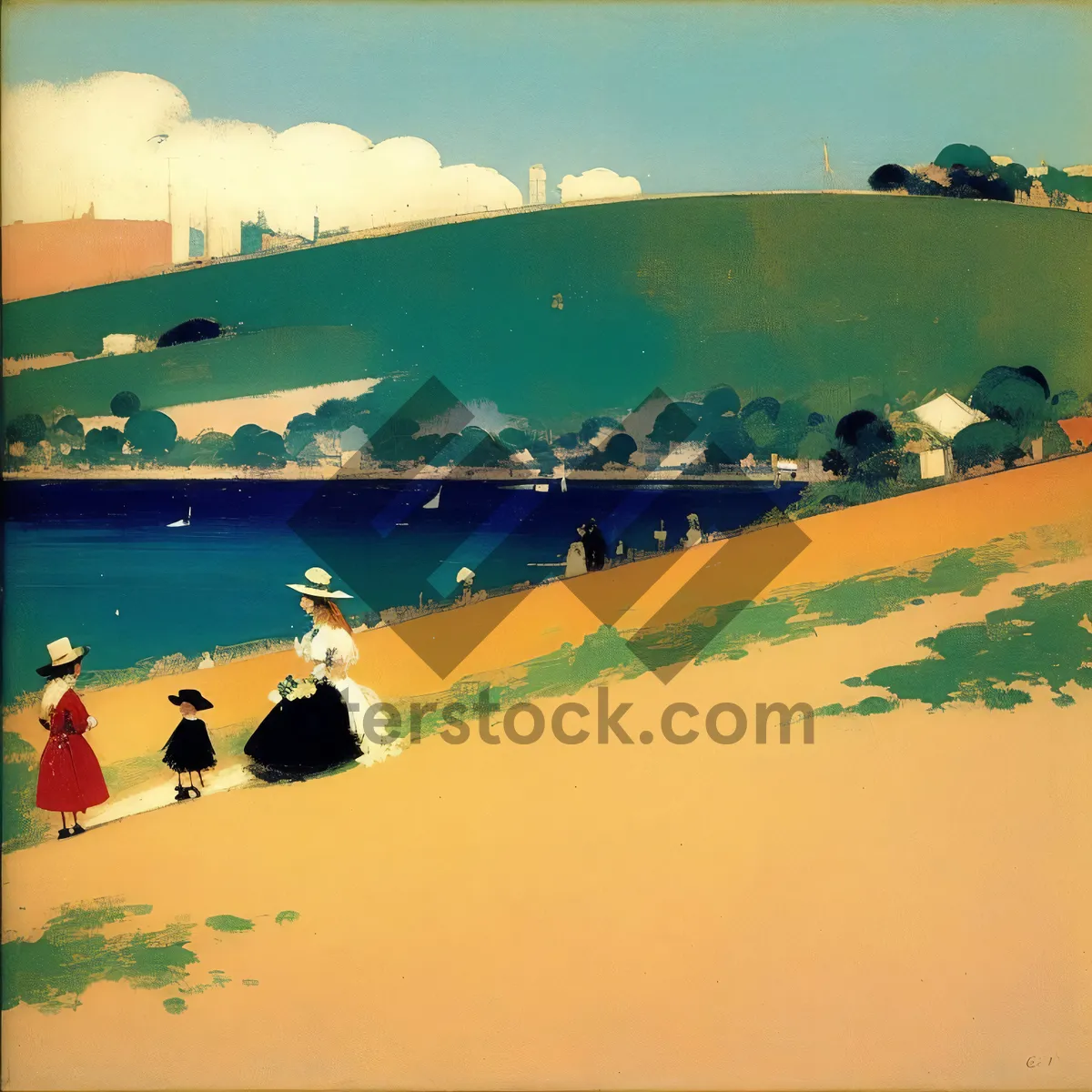 Picture of Serene Summer Sunset on Island Beach