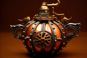 Golden Teapot Ball for Holiday Celebration