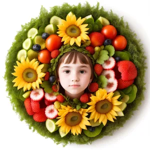 Fresh and Healthy Vegetable and Fruit Bouquet