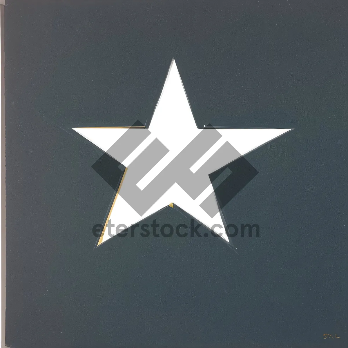 Picture of Stellar Symbol Jet Design: Flag-themed Graphic Sign