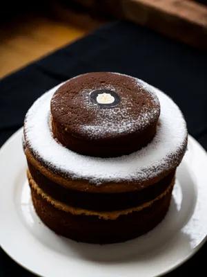 Delectable Chocolate Cream Cake with Sugar Sprinkles