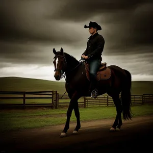 Thoroughbred stallion in equestrian sport