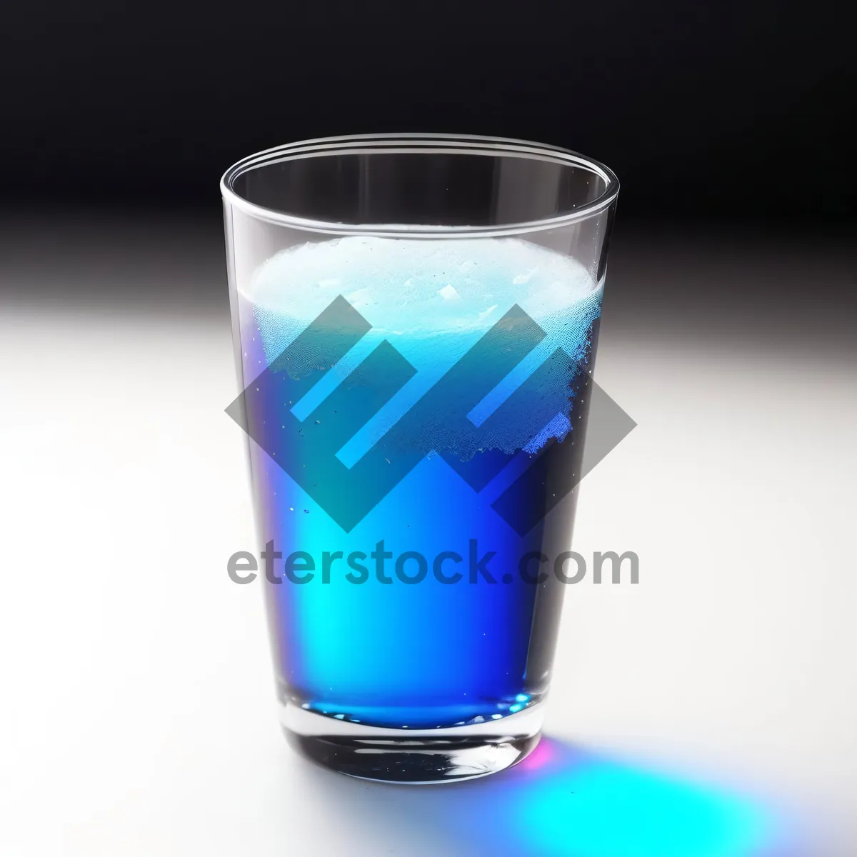 Picture of Refreshing Yellow Party Cocktail in Glass