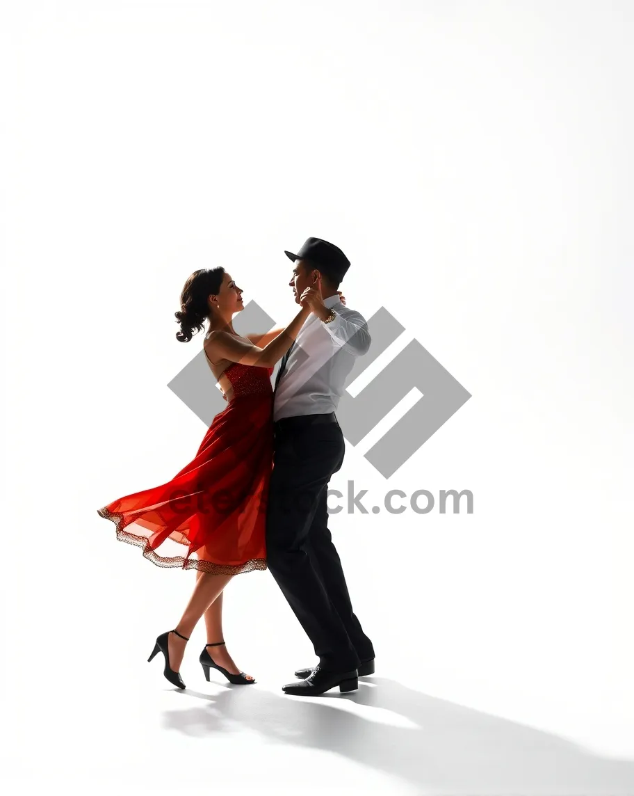 Picture of Silhouette of a male dancer performing.