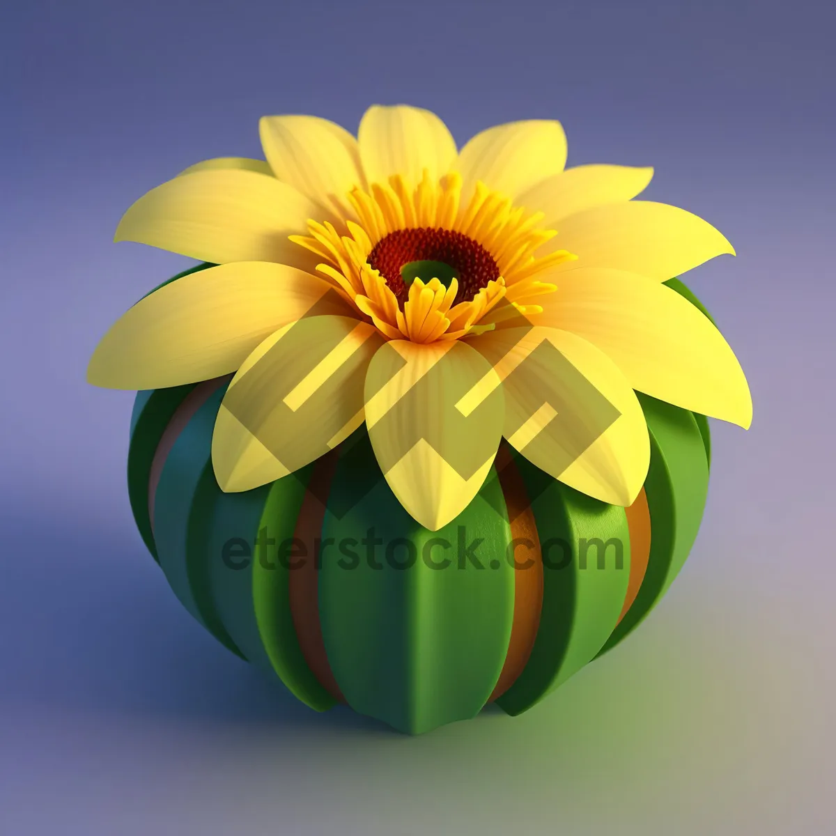 Picture of Vibrant Sunflower Blossom in Full Bloom