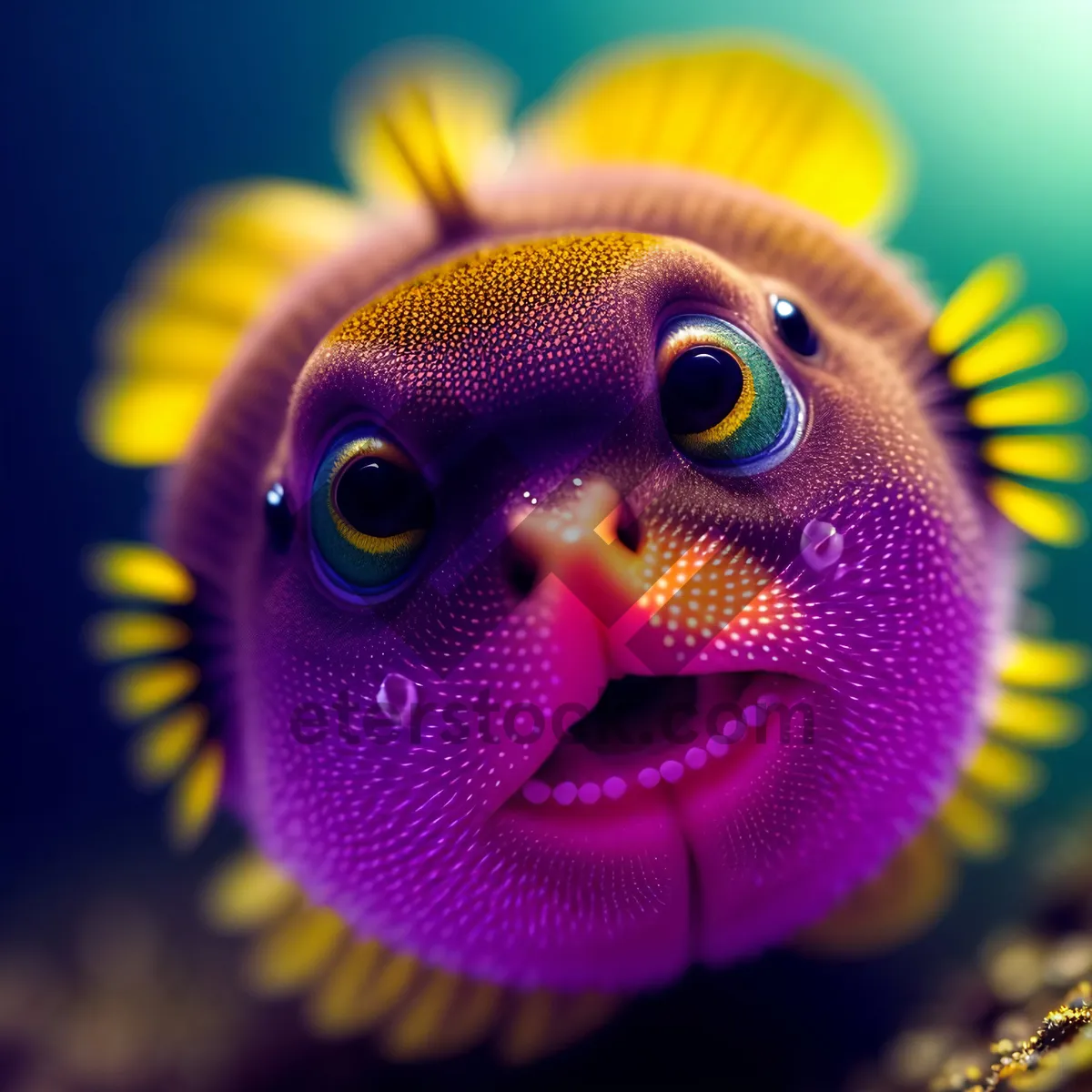 Picture of Child's Underwater Adventure: Tropical Fish and Curious Eyes