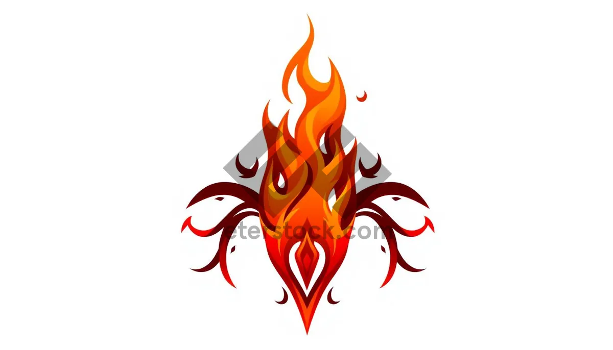 Picture of Flame Symbol Graphic Design Element