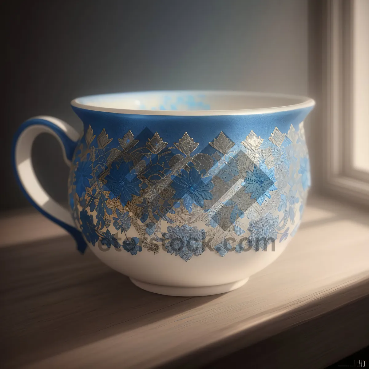 Picture of Hot Cup of Morning Joe with Porcelain Saucer