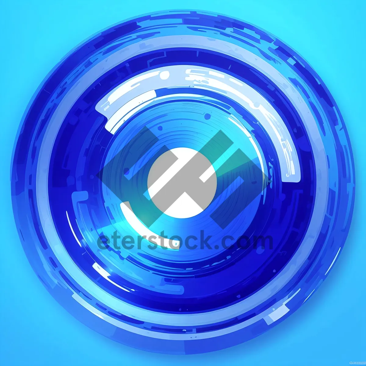 Picture of Shiny 3D Circle Design with Motion
