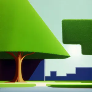 Vibrant Graphic Design Symbol - Captivating 3D Art