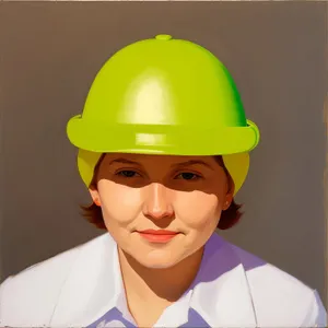 Smiling construction manager in hardhat at work