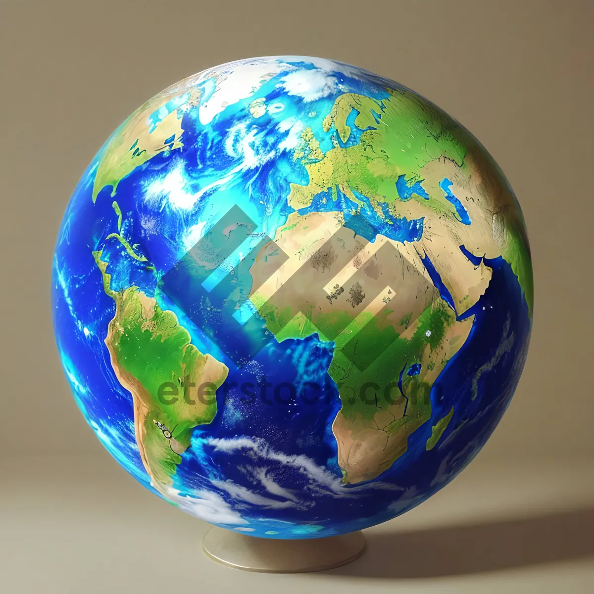 Picture of World Globe Map: 3D Planet Earth