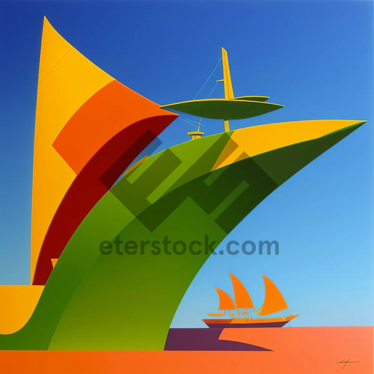 Picture of Symbolic Graphic Design with Breezy Sign