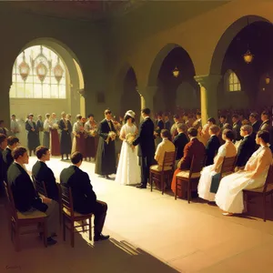 Professional meeting in a corporate office