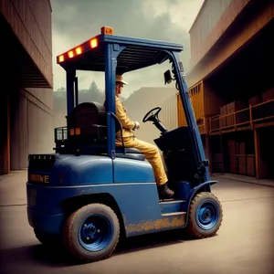 Industrial Forklift Truck for Efficient Cargo Transportation