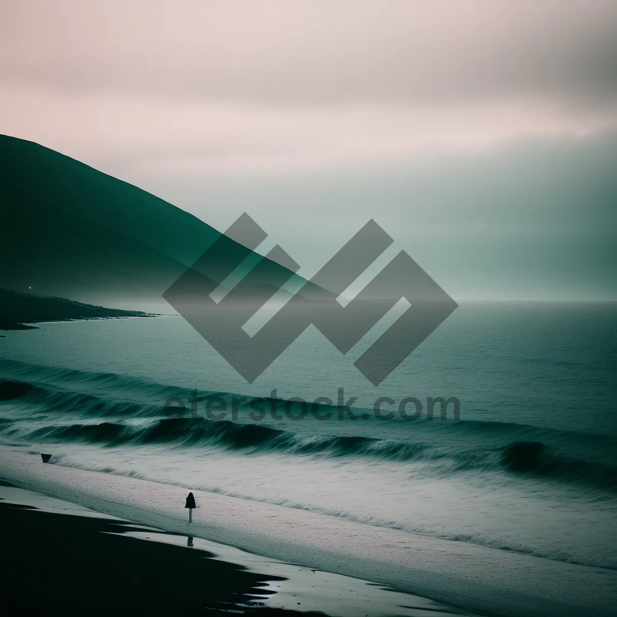 Picture of Serenity by the Shore: A Summer Sunset on a Tropical Beach