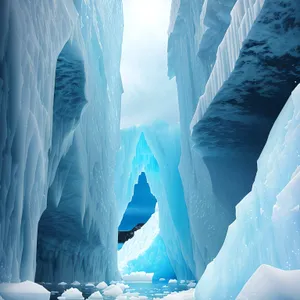 Majestic Frozen Mountain Landscape