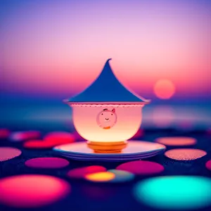 Shining Web Design Icon with Star Element