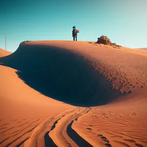 Golden Dunes: Majestic Desert Landscape in Morocco