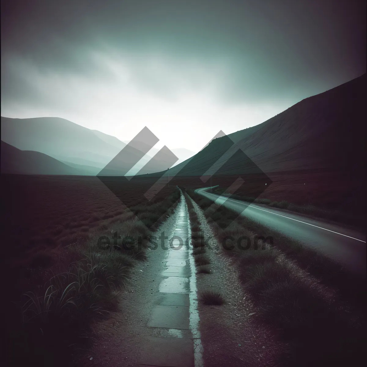 Picture of Scenic Highway through Rural Countryside