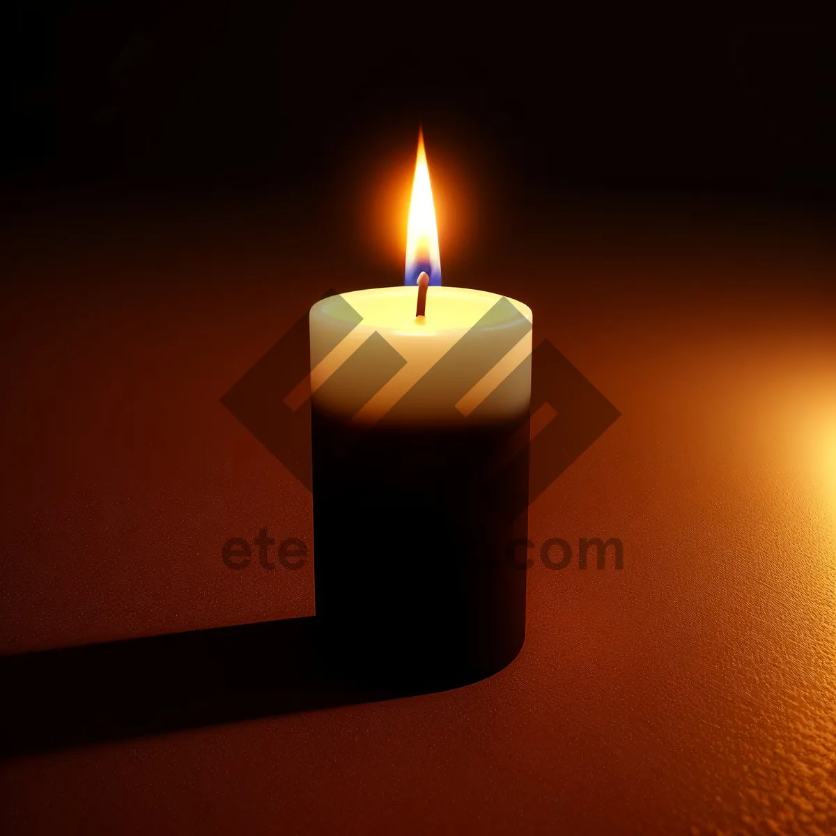 Picture of Glowing Candle - Illuminating Celebrations, Tranquil Spa Moments