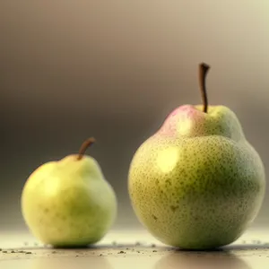 Delicious Fresh Pear on White Background