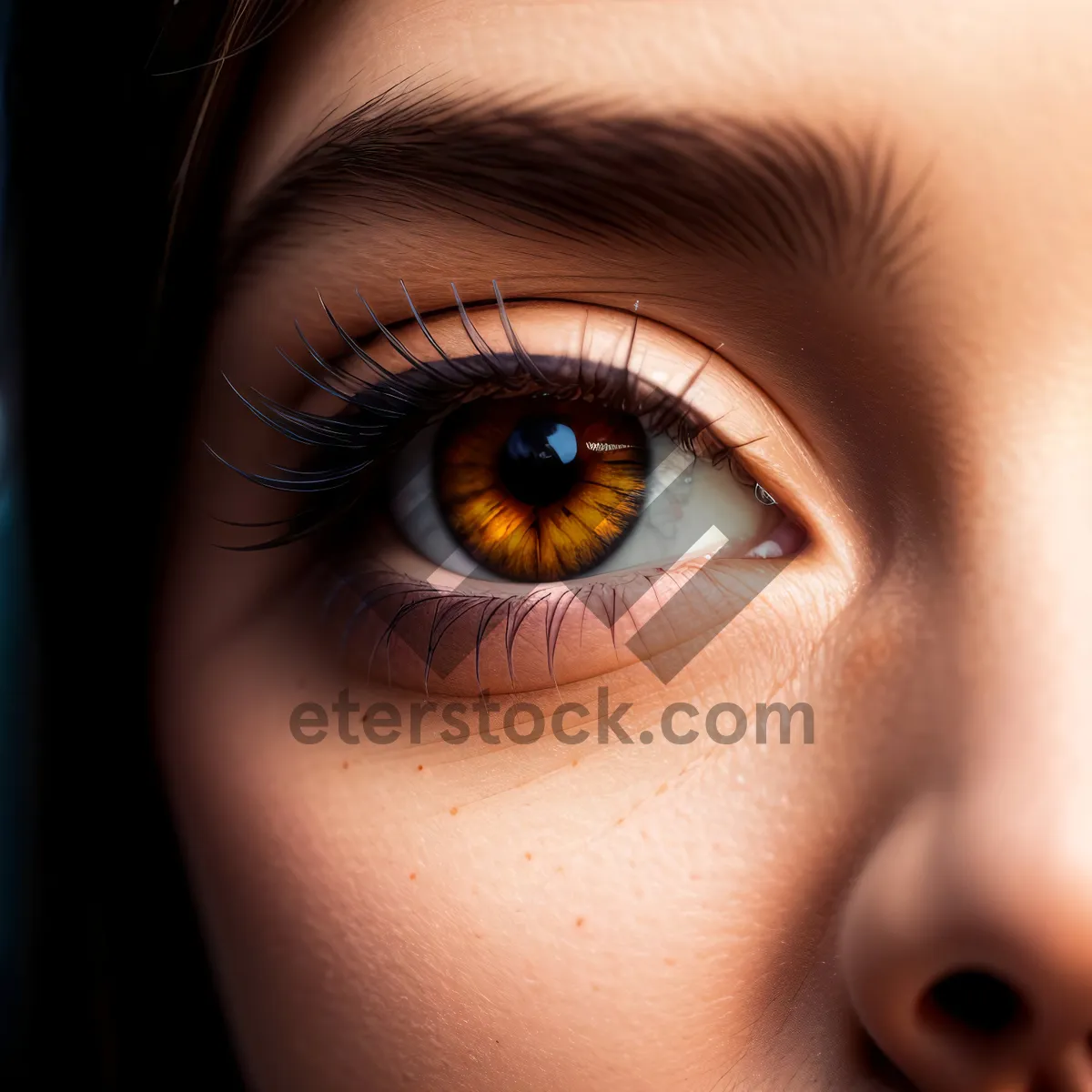 Picture of Stunning Eye Makeup Enhances Natural Beauty