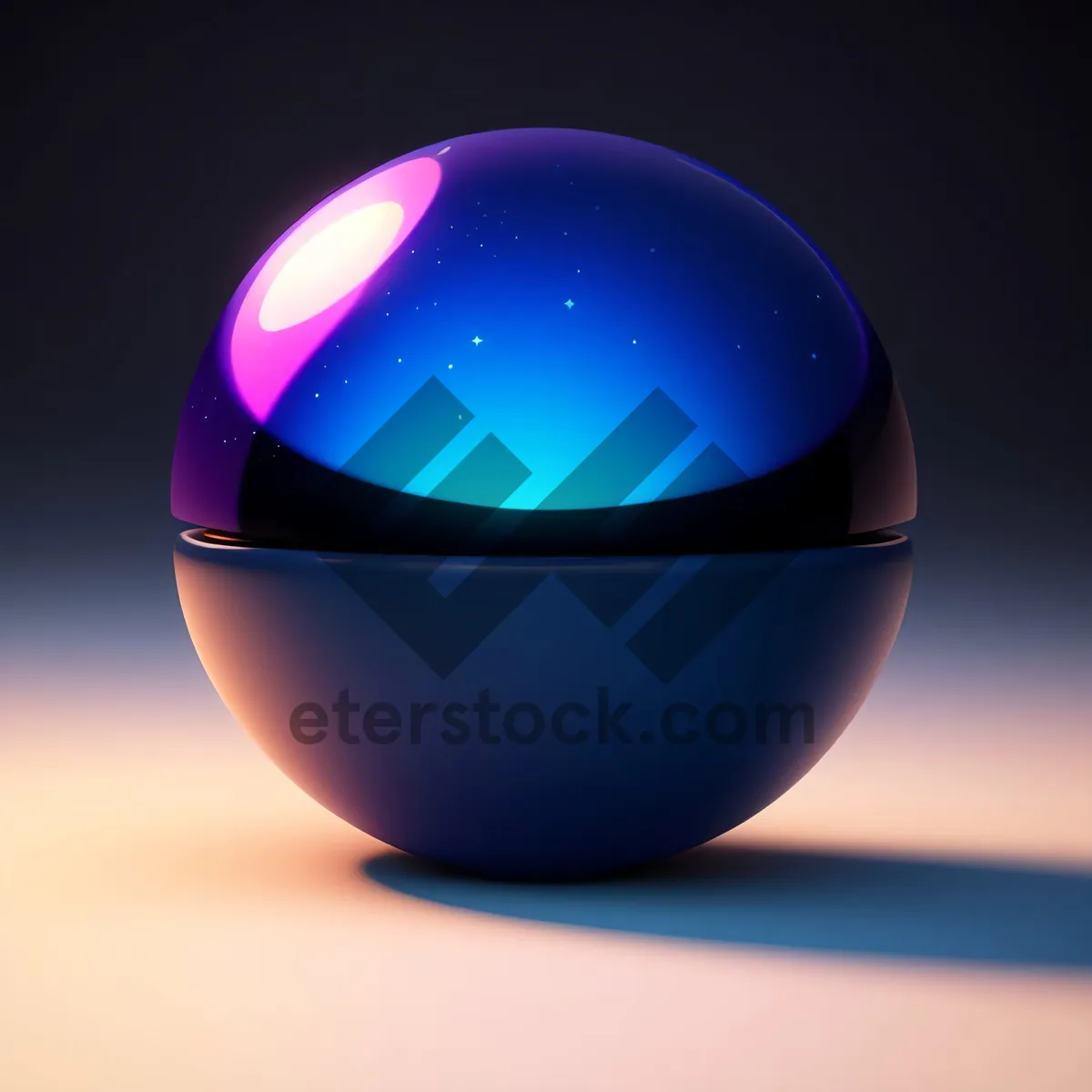 Picture of Shiny Glass Sphere Icon
