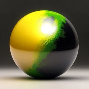 Shiny Earth Globe Design with Reflection